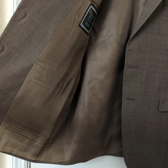 Christian Dior Monsieur Baskin 80's Vintage Union Made Woven Blazer Jacket 43R